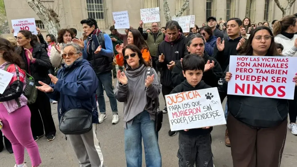 Bolívar: unas 200 personas marcharon para pedir Justicia por la ola de envenenamiento de perros