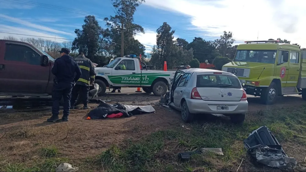 Murió una mujer en un choque frontal sobre la Ruta 88: investigan las causas del accidente