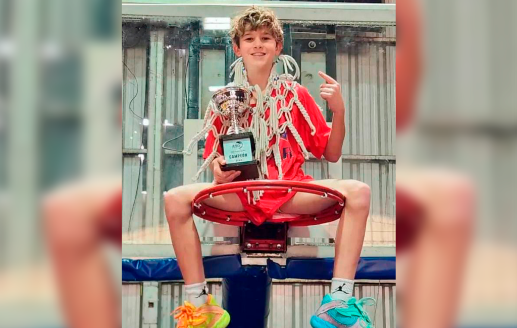 Básquet: el nicoleño Joaquín Martínez, campeón argentino Sub-11 con Santa Fe