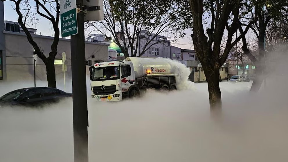 camión oxígeno líquido