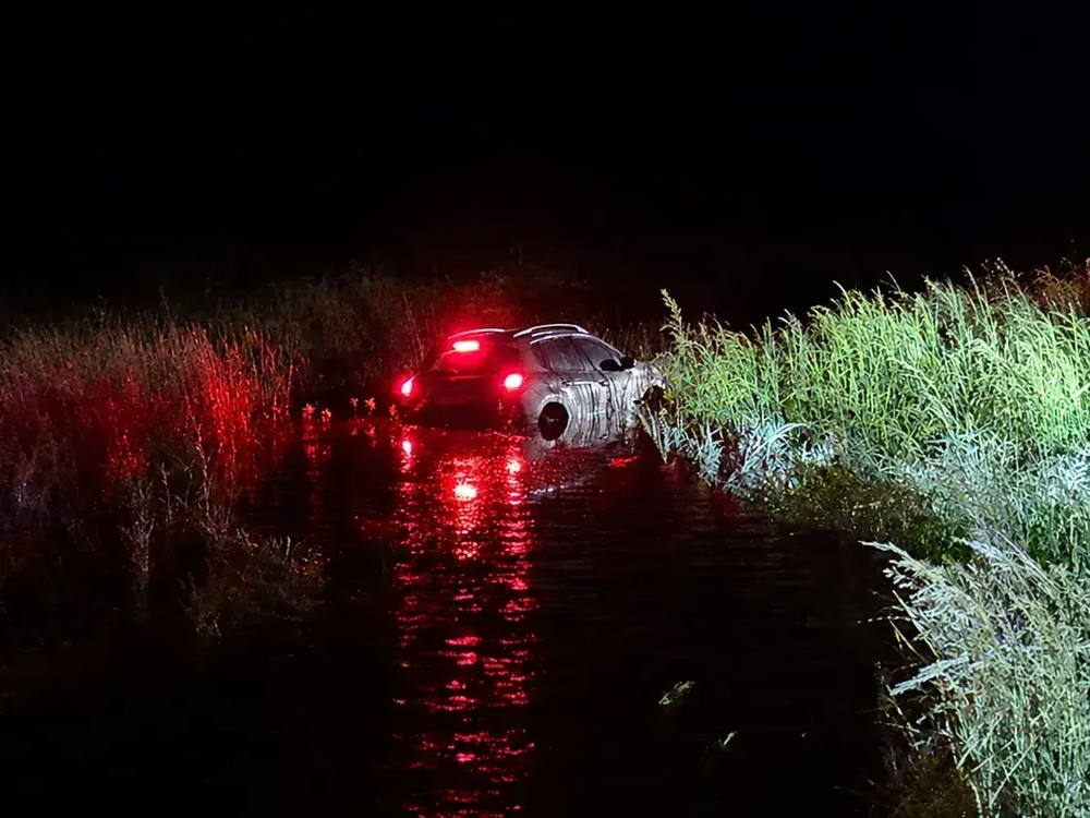 Necochea: despiste en la Ruta 228 por derrame de cereal sobre la calzada